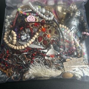 3 1/2 Lbs of wearable jewelry Bracelets, necklaces, earrings & rings